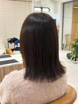 オリ 仙台(Oli) 着物ヘア/ダークアッシュ/ミディアムレイヤーカット
