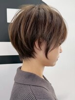 ブレス ヘアデザイン(BLESS hair design)&nbsp;静岡駅ハンサムショートボブショートカット顔周りレイヤーカット