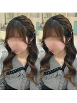 ヘアセットアリエス(aries) 編み込みアレンジ