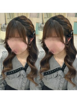 ヘアセットアリエス(aries) 編み込みアレンジ