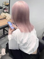 クペウイビ 心斎橋(cope'u yive)&nbsp;ピンクカラー/ダブルカラー/ケアブリーチ/ブロンド/心斎橋難波