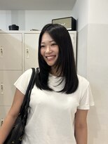 エイチ(H)&nbsp;ラベンダーグレージュウルフパーマミルクティーベージュ浴衣ボブ