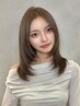 ブリーチなしダブルカラー+カット+トリートメント≪顔周りレイヤーカット≫