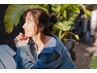 《10/9日限定/お得＊》 ケアカラー＋カット＋トリートメント