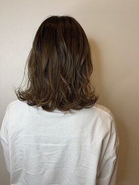 アンソメット 上津店(UN SOMMET) 外ハネミックス×ベージュ