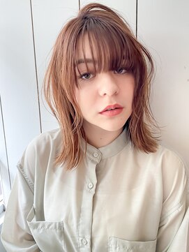 プレイスインザサン(PLACE IN THE SUN) ミディアムレイヤーオレンジブラウン暖色系カラー｜30代40代50代