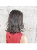 南堀江mowen×外ハネボブ×外人風カラー×シルバーグレージュ