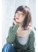 大人ボブ 伸ばしかけ 前髪 登戸 エアリーミディ 黒髪カタログ 楽