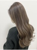 シースルーハイライトで透け感グレージュ*○