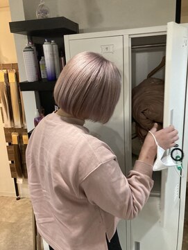 ラフ 難波店(LAFF) #黒髪#ボブルフ#ネビージュ#小顔#ワンレン