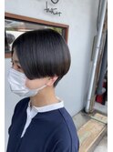 大人可愛い 切りっぱ ショート