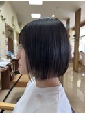 切りっぱなしボブ