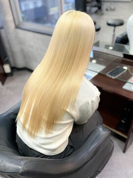 オズ 梅田店(OZ) 抜きっぱなしブロンド/艶髪ロング/エフェクトブリーチ/梅田