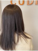 ブリーチなし!透明感グレージュカラー