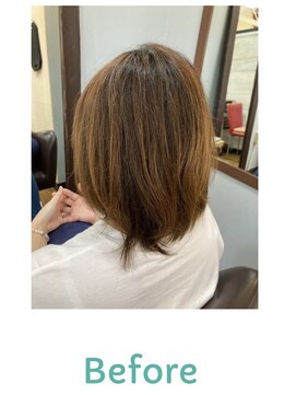 ピース 大島店(Peace) 髪質改善カラー/ショートボブ/ショートヘアー/50代/40代