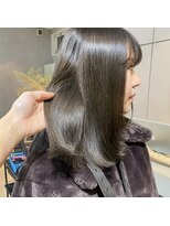 ミント(mint)&nbsp;【ブリーチなしダブルカラーで濃いめ深めのオリーブグレー】