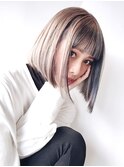 ボブ美髪前髪カットミディアムショート_ba271141