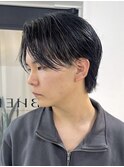 桑名メンズパーマフェザーパーマフェザーショートコンマヘア韓国