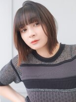 ラフィス ヘアーコロナ 河原町店(La fith hair corona) 【La fith】切りっぱなし×ミディアムストレート