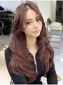 韓国ヘアーハッシュカットレイヤーカットハイライトカラー