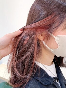 セイドット リー(Say. Ree) Say.ロングレイヤーインナーカラーデザインカラー暗めカラー青山