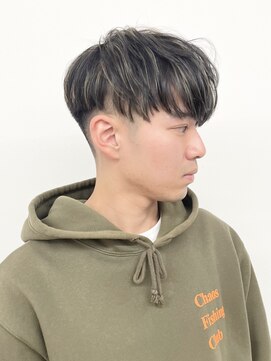 モリオフロムロンドン 松戸店(Morio from London) 【松戸 松田】メンズ ハイライトメッシュ 刈り上げマッシュ