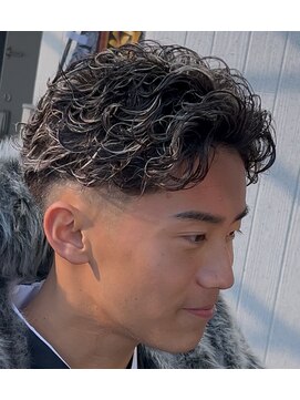 イーラ アメ村店(era) メッシュゆるめ極道パーマ