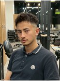 七三フェード ビジネスマン メンズカット フェードカット