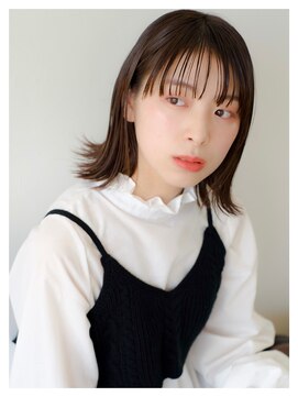 ヘアメイク エイト キリシマ(hair make No.8 kirishima) ナチュラルブラウン×くびれボブ