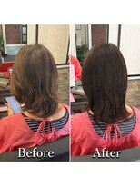 ヘアカラー専門店カラープラス石和店&nbsp;40代50代60代/BeforeAfter/白髪染め/おしゃれ染め