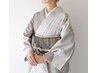 【訪問着】着付け＋ヘアセット　￥8800（早朝料金別途）
