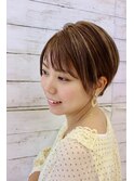 ショートボブ×シルキーベージュ×ハイライトSpark [柳澤　陽光]