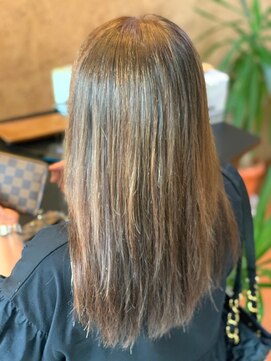 アークスヘアー オレンジアッシュツヤ感UP♪ダメージレスのナチュラルストレート