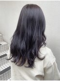 ブルージュカラー_マロンベージュ Aラインボブ かきあげ