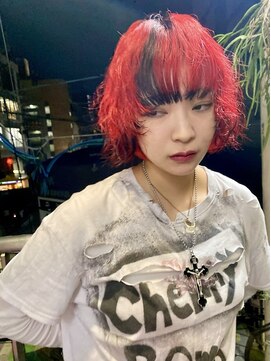 フィン(fin,) fin,/外ハネボブ/セクションカラー/グラデーションカラー