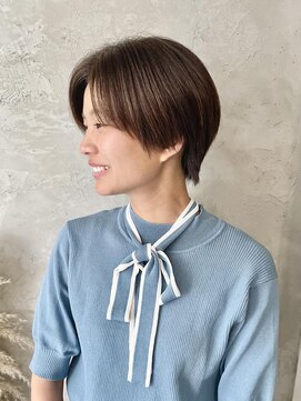 プライベートサロン キッテ(private salon kitte.) アッシュベージュな丸みショート