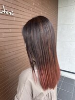 イロハ(iroh) デザインカラー/ピンクヘア/白髪ぼかしハイライト