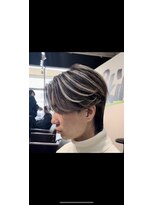 スキル(SKILL)&nbsp;【SKILL】ツーブロック刈り上げショートメンズパーマハイライト