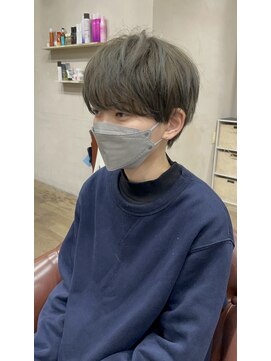 ハピネス 王寺店(Happiness) ハンサムショート ハンサムマッシュ アッシュカラー 中性ヘア