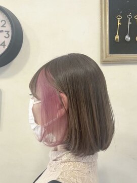 ランプ ヘアー(lamp hair) インナーペールピンク/lamp 清水