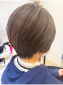 20代30代40代大人可愛いハイライトアッシュベージュ立体感