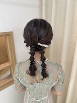 ソノ(sono)&nbsp;ツインアレンジ ツイン編みおろし 編みおろし ツインテール 参列