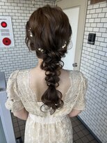 フェリーチェ(Felice)&nbsp;編みおろし　お呼ばれヘア　金箔　参列ヘア