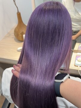 サロンドジョー(salon de joe) ケアブリーチダブルカラーインナーカラーショートボブレイヤー