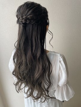 オウルヘアー(Owl hair) 三つ編みハーフアップ/ロング