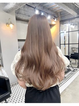 スティーロ 渋谷(Steelo) Steelo ハニーベージュ×ロングくびれレイヤー