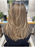 レイヤーハイライト白髪ぼかし30代40代50代60代イメチェン