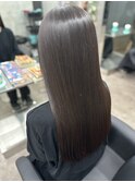 髪質改善 シルク縮毛矯正/ロング/グレージュ☆Forest Mirror新宿
