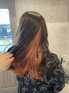 ディーヴァヘアーエズ(DIVA hair Eze) 【yui】オレンジ×インナー