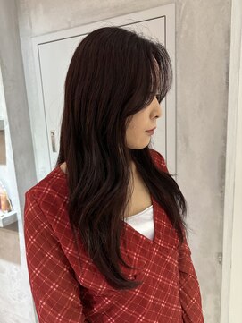 ヨーク(YOKE) 【YOKE】レッドブラウンボルドー暖色ダブルカラーブリーチ無し